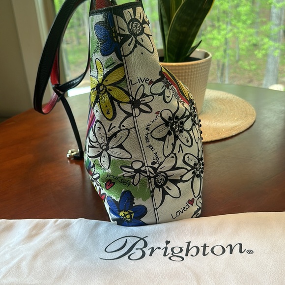 NWT Brighton Scribble Garden Large Bag - Picture 4 of 9